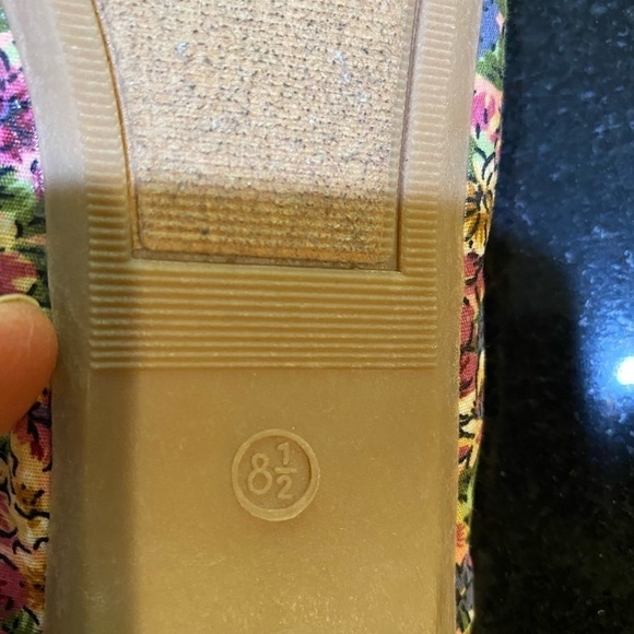 Madden Girl Pink Floral open toe ballet flats, size 8.5 - Picture 8 of 10